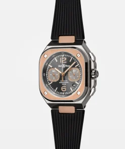 BR 05 chrono grey steel & gold