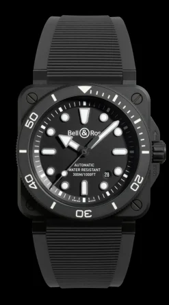 BR 03 DIVER BLACK MATTE CERAMIC