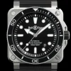 BR 03 DIVER BLACK STEEL