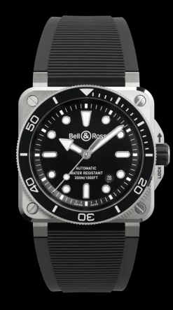 BR 03 DIVER BLACK STEEL