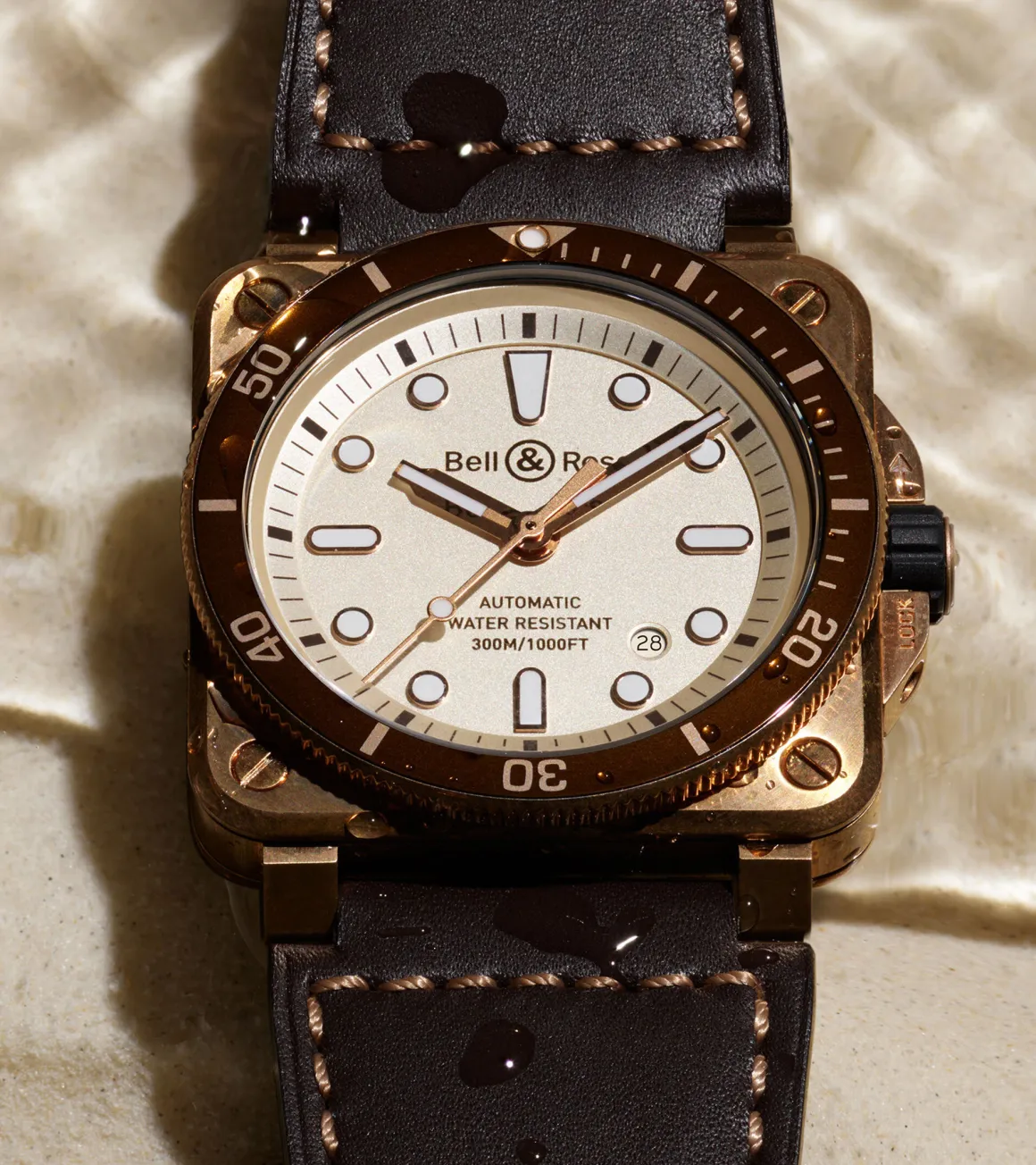 BR 03-92 DIVER WHITE BRONZE