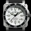 BR 03 DIVER WHITE STEEL