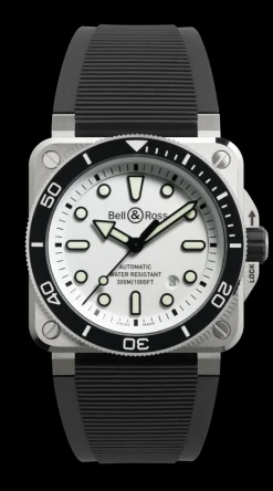 BR 03 DIVER WHITE STEEL