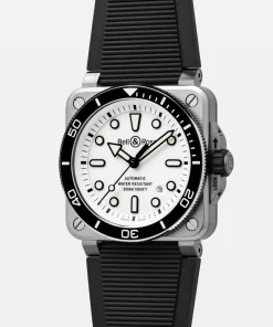 BR 03 DIVER WHITE STEEL