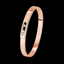 Bracelet Bangle Move Noa MM Grandes Tailles Diamant Or Rose