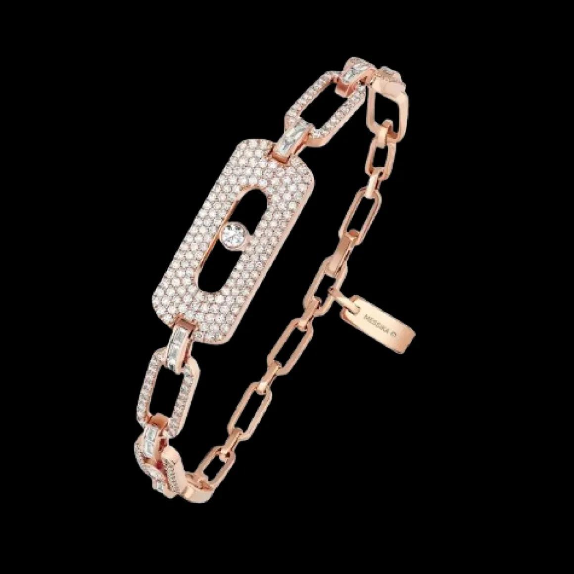 Bracelet chaîne my move pavé
