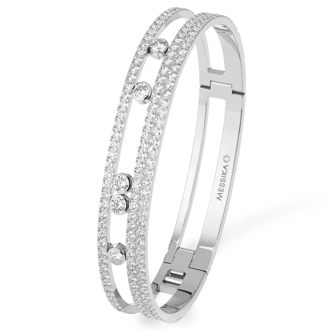 Bracelet Diamant Or Blanc