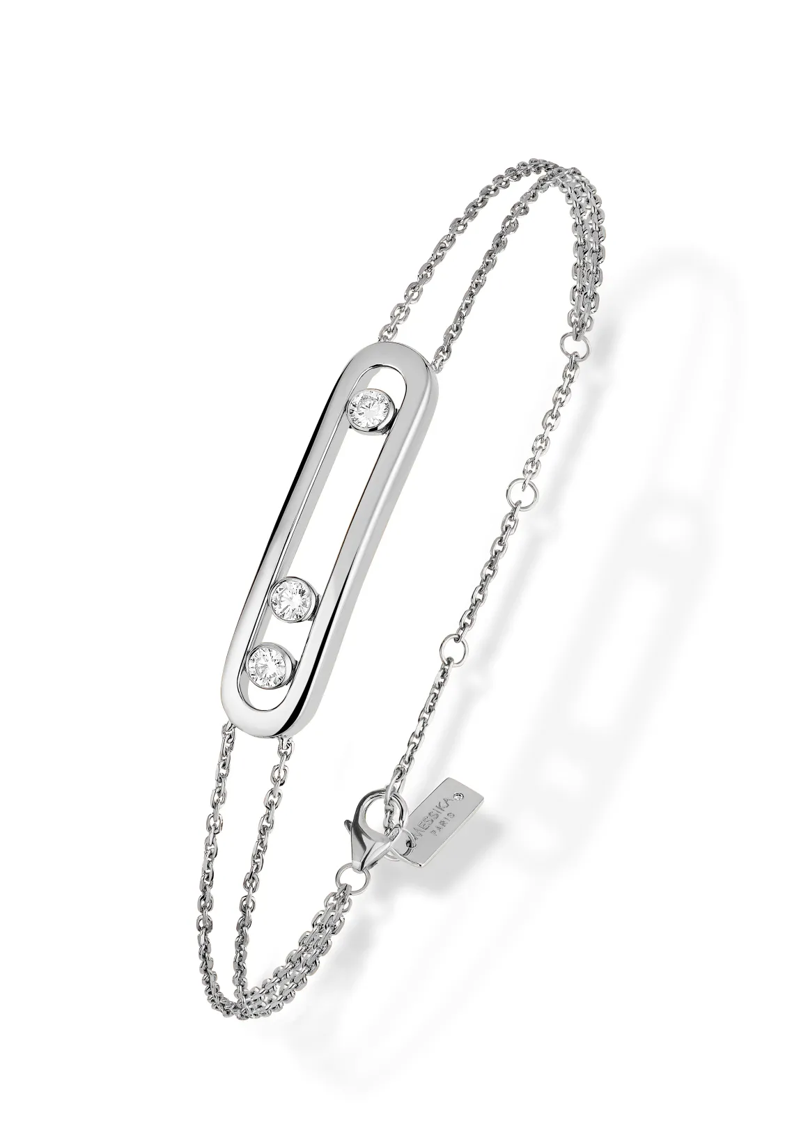 Bracelet Diamant Or Blanc