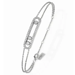 Bracelet Diamant Or Blanc