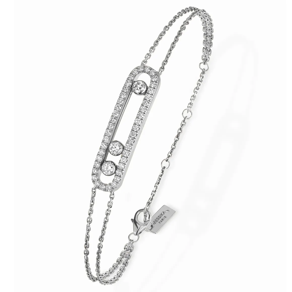 Bracelet Diamant Or Blanc