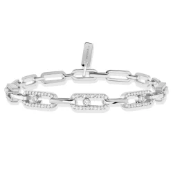 Bracelet Diamant Or Blanc