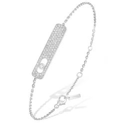 Bracelet Diamant Or Blanc