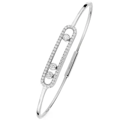 Bracelet Diamant Or Blanc