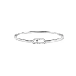 Bracelet Diamant Or Blanc