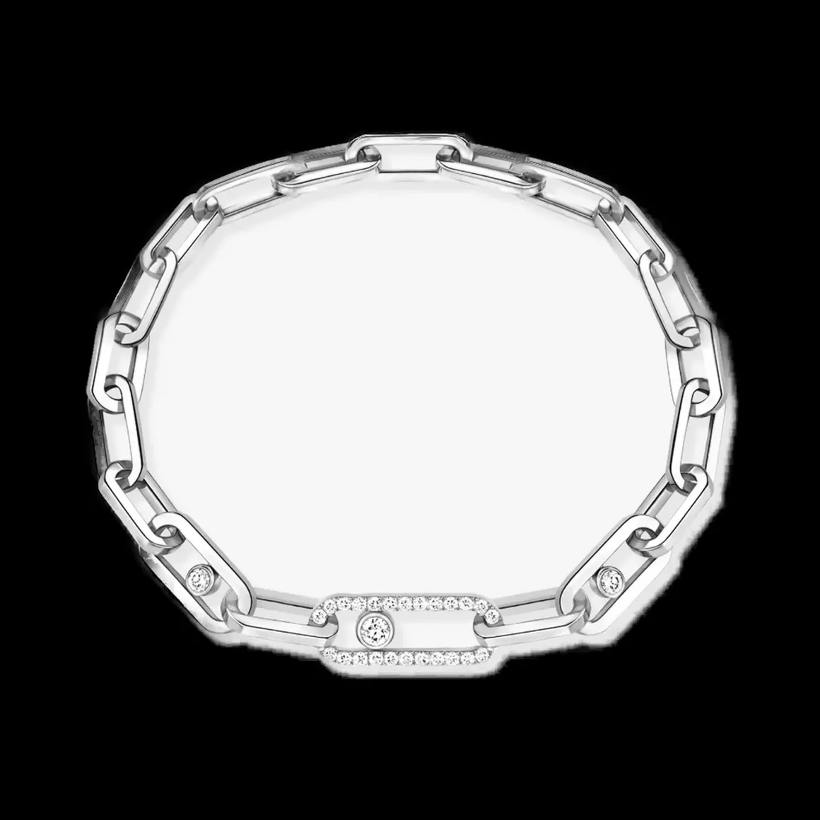 Bracelet Diamant or blanc Move Link