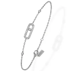 Bracelet Diamant Or Blanc