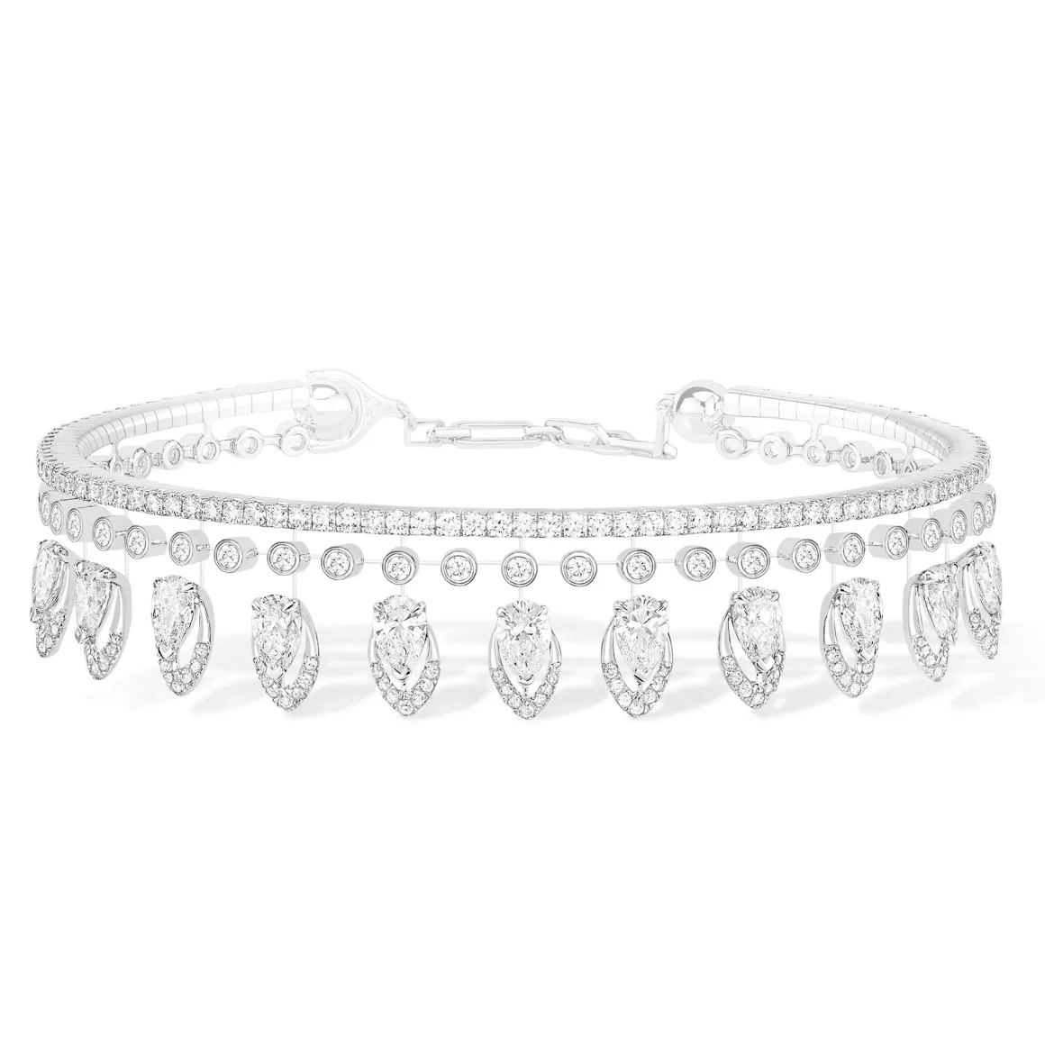 Bracelet Diamant Or Blanc