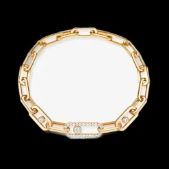Bracelet Diamant or jaune Move Link