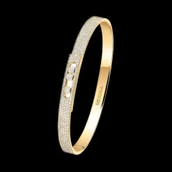 Bracelet Diamant Or Jaune Bangle Move Noa Pm Full Pavé