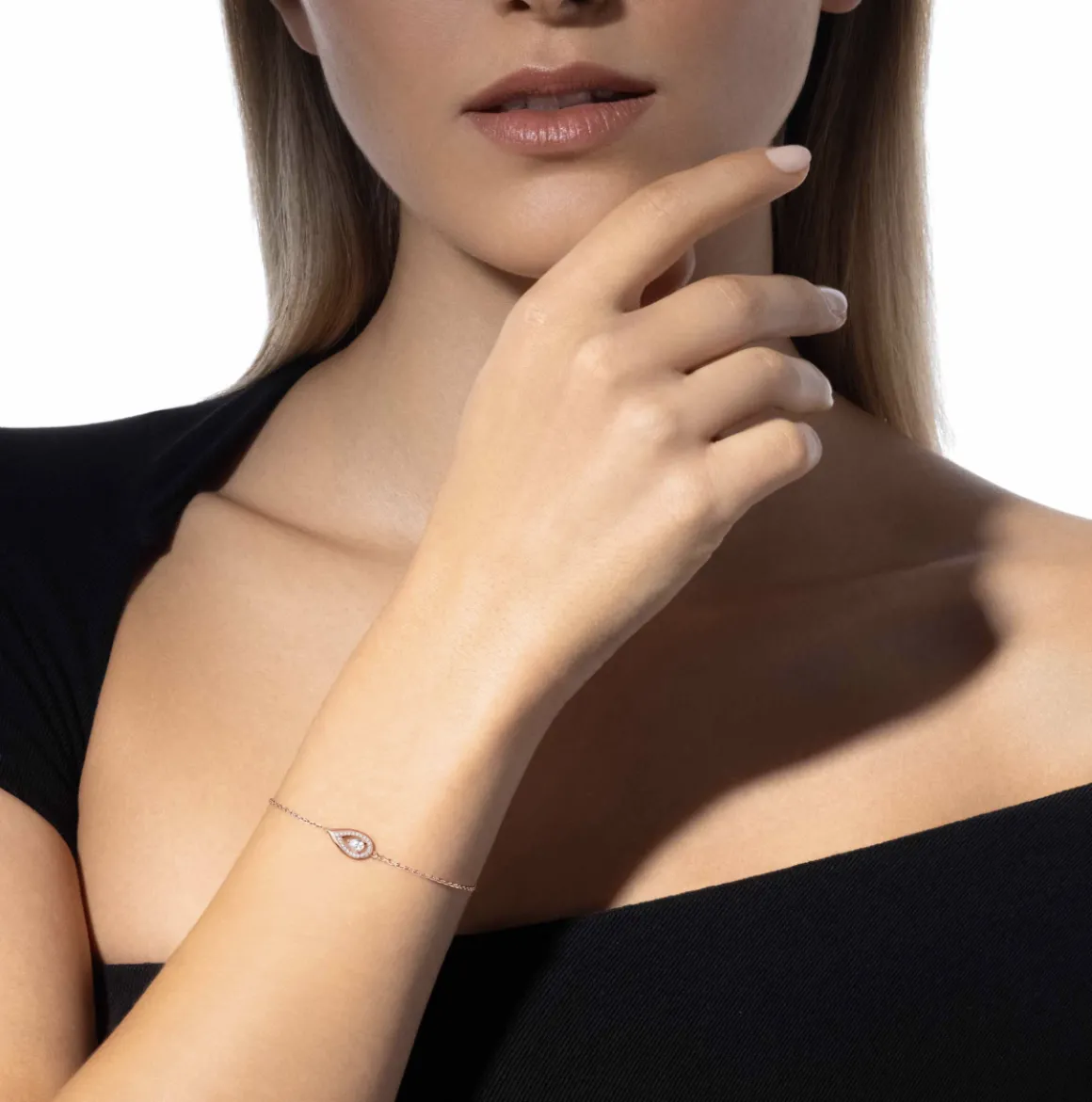 Bracelet Diamant Or Rose