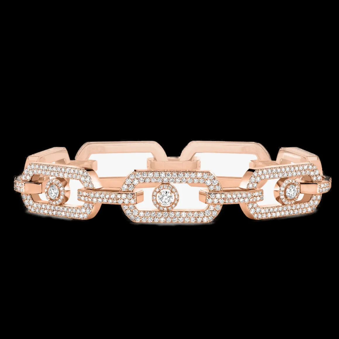 BRACELET DIAMANT OR ROSE SO MOVE XL PAVÉ