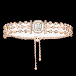 BRACELET DIAMANT OR ROSE D-VIBES MULTI RANGS