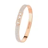 Bracelet Diamant Or Rose Bangle Move Noa Full Pavé