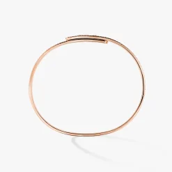 Bracelet Diamant Or Rose Bangle Move Noa Full Pavé