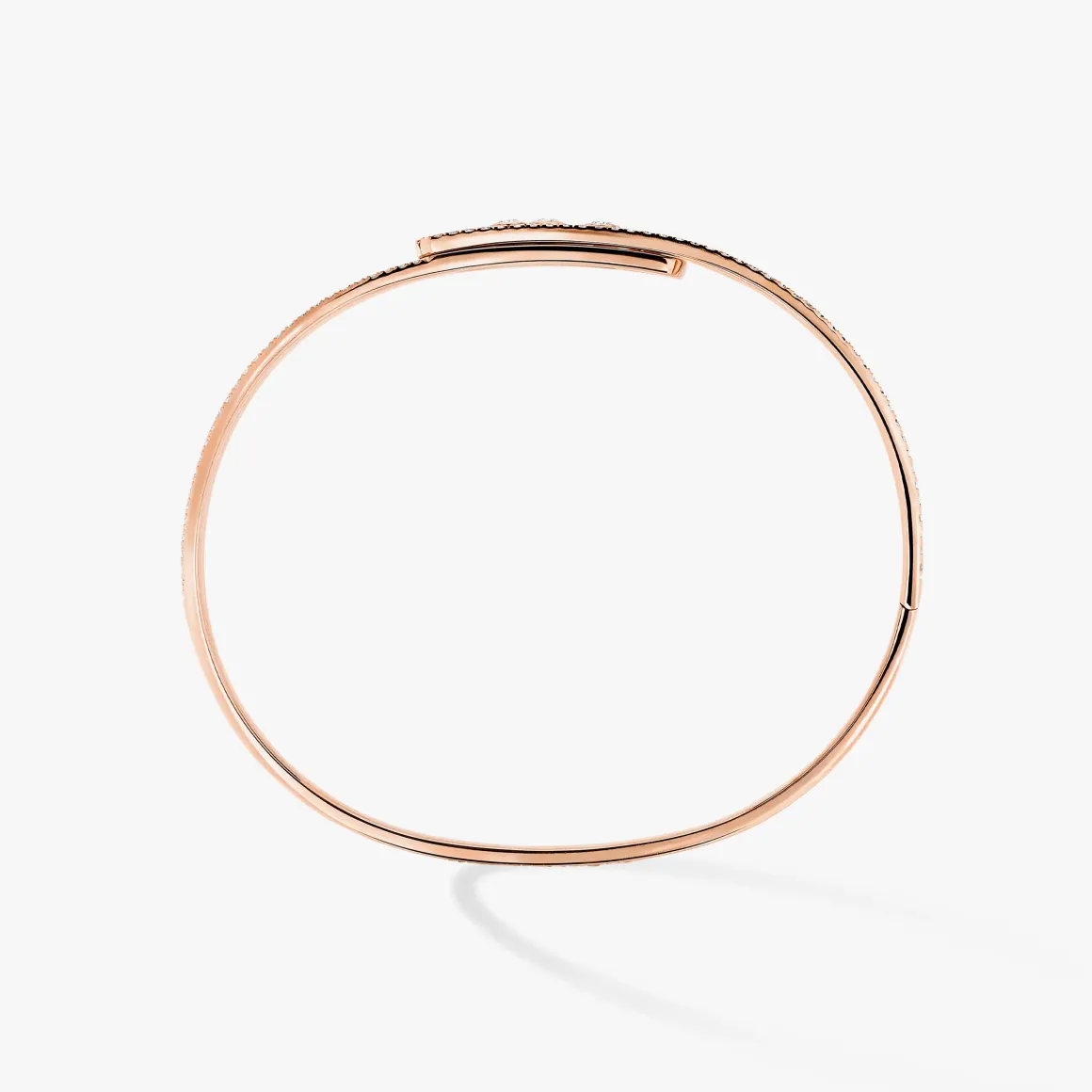 Bracelet Diamant Or Rose Bangle Move Noa Full Pavé