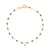Bracelet fauve Gigi Suprême, or jaune, 1 diamant, 17 cm