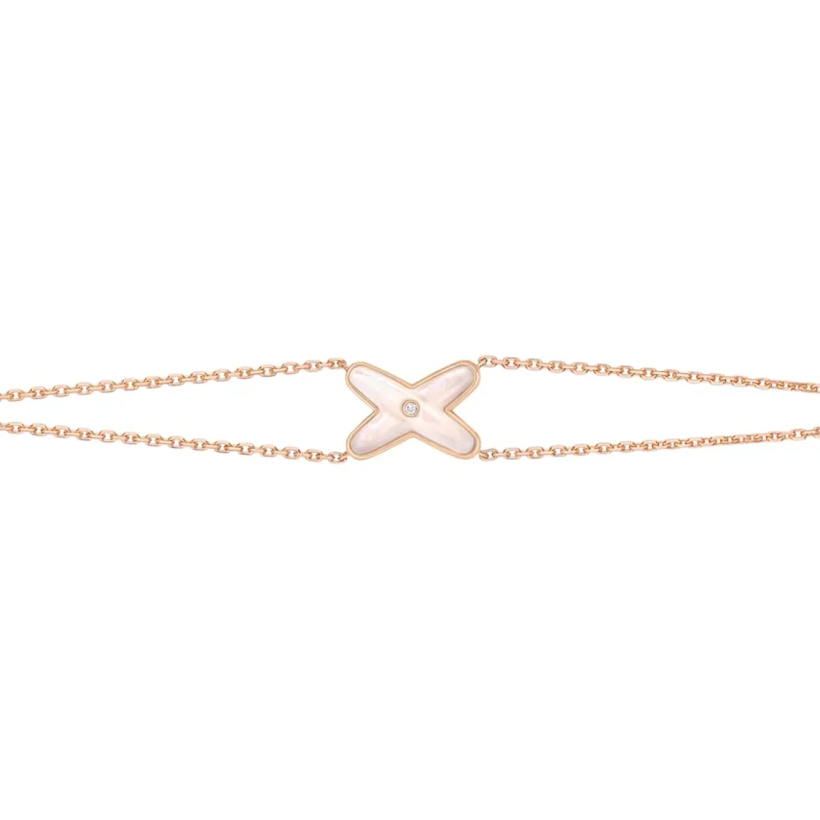 Bracelet Jeux de Liens Or rose, nacre, diamant 082933