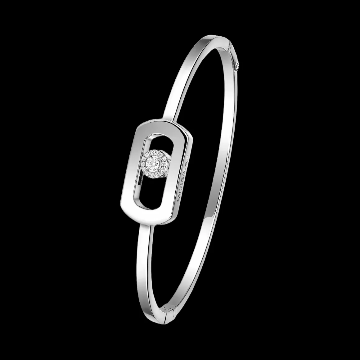 Bracelet Jonc So Move Diamant Or Blanc