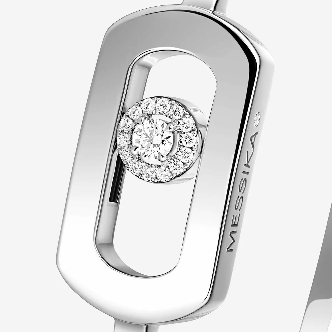Bracelet Jonc So Move Diamant Or Blanc