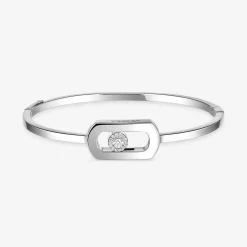 Bracelet Jonc So Move Diamant Or Blanc
