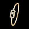 Bracelet Jonc So Move Pavé Diamant Or Jaune