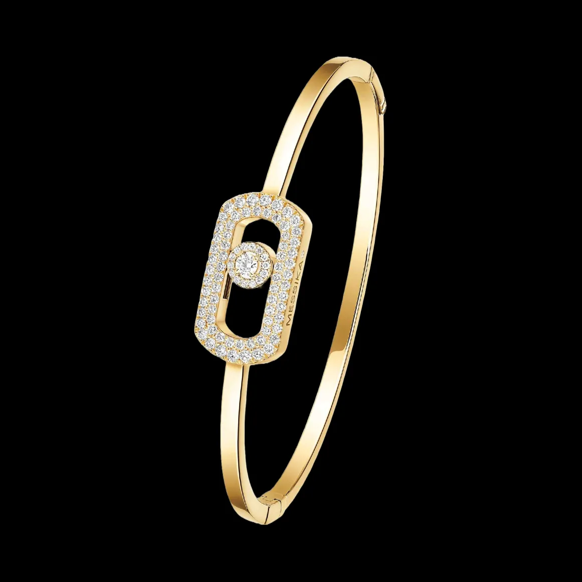Bracelet Jonc So Move Pavé Diamant Or Jaune