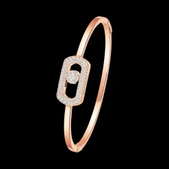 Bracelet Jonc So Move Pavé Diamant Or rose