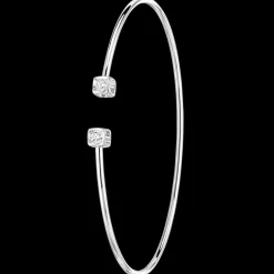 Bracelet Le Cube Diamant petit modèle or blanc et diamants