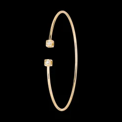 Bracelet Le Cube Diamant petit modèle or jaune et diamants