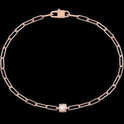 Bracelet Le Cube Diamant or rose et diamant