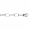Bracelet maillons or blanc 750/1000e