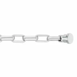 Bracelet maillons or blanc 750/1000e