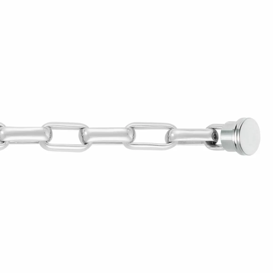 Bracelet maillons or blanc 750/1000e