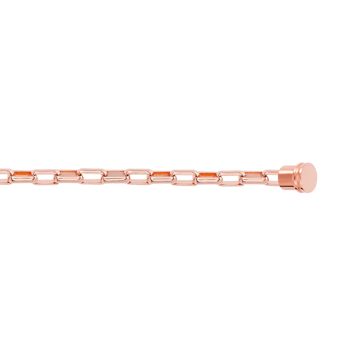 Bracelet maillons or rose 750/1000e