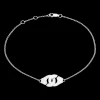 Bracelet Menottes dinh van R8 or blanc