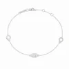 Bracelet Menottes dinh van R5 or blanc