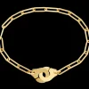 Bracelet Menottes dinh van R12 - 21 cm or jaune