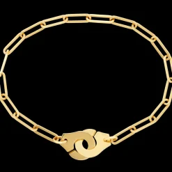 Bracelet Menottes dinh van R12 - 21 cm or jaune