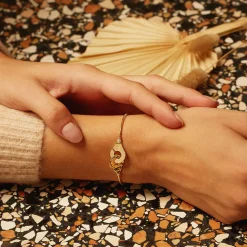 Bracelet Menottes dinh van R12 or jaune et diamants