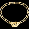 Bracelet Menottes dinh van R15 - 23,5 cm or jaune